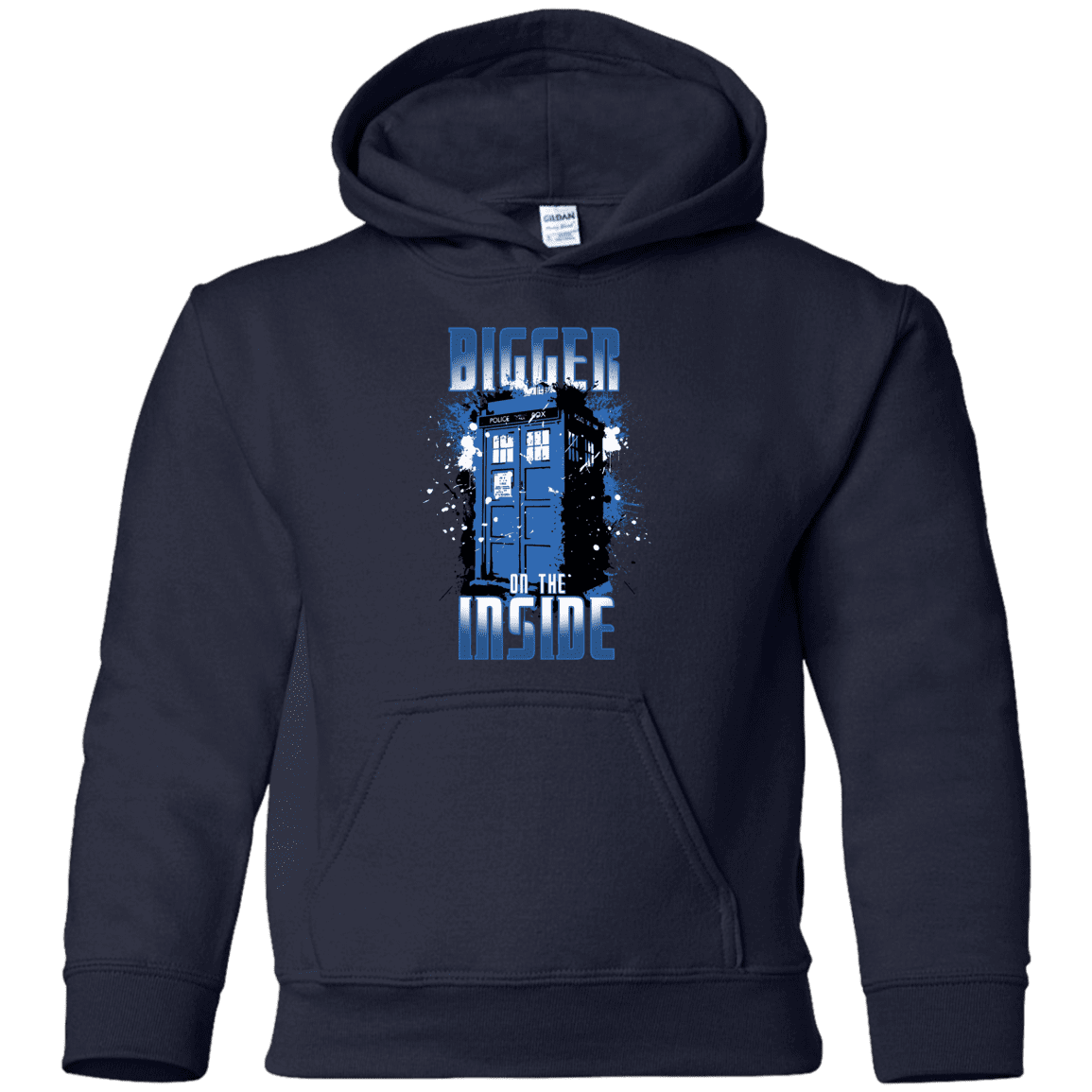 Sweatshirts Navy / YS Bigger on the Inside Youth Hoodie