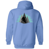 Sweatshirts Carolina Blue / S Bike Blur Back Print Pullover Hoodie