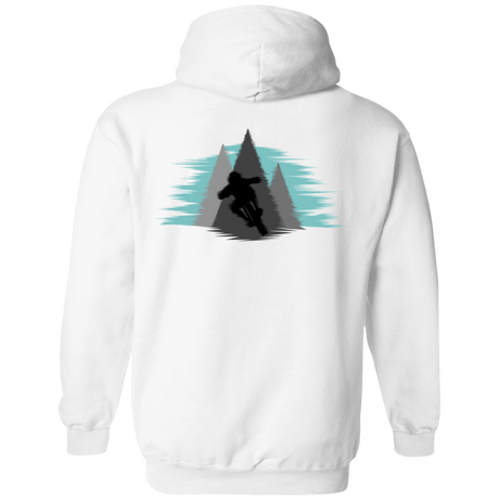 Sweatshirts White / S Bike Blur Back Print Pullover Hoodie