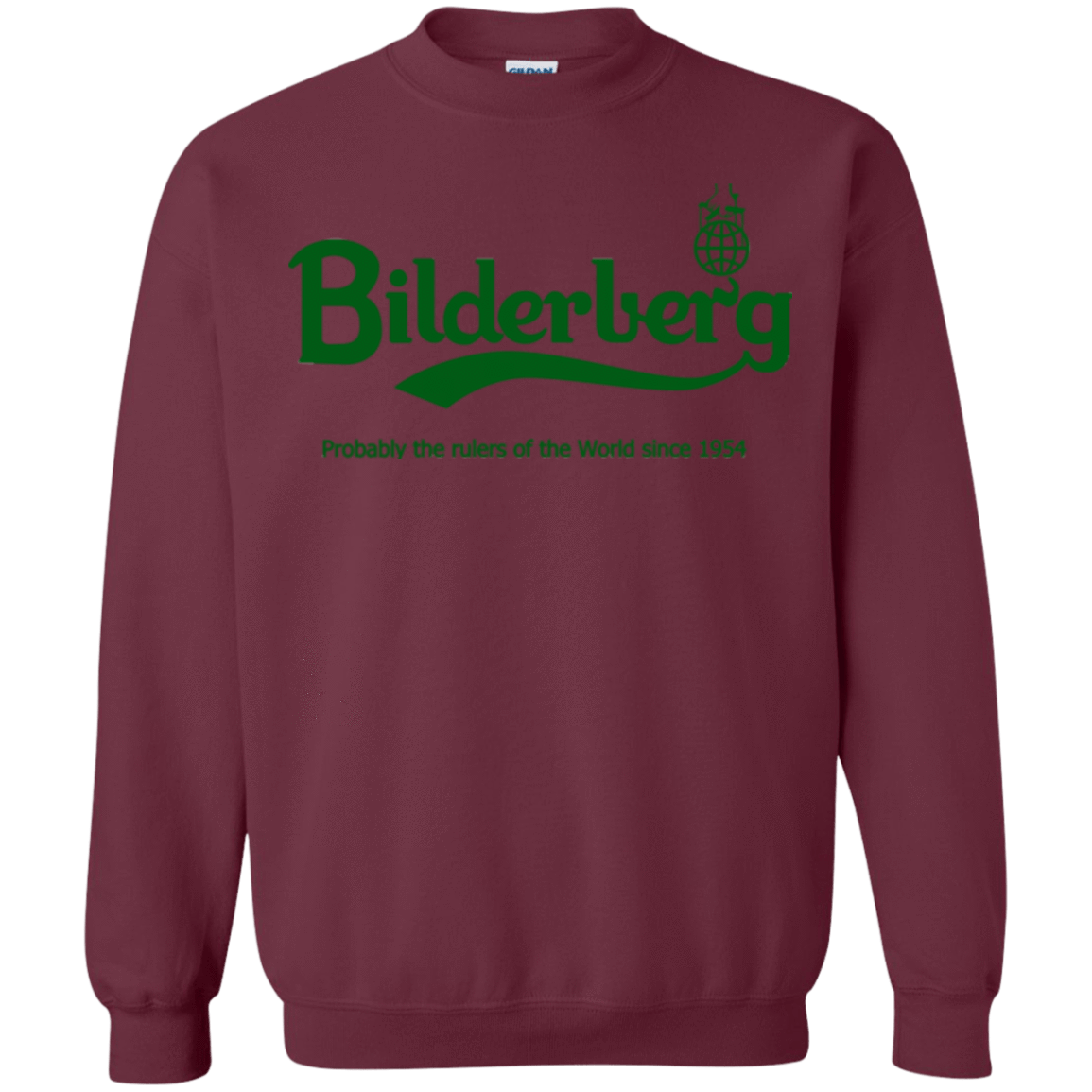 Sweatshirts Maroon / Small Bilderberg Crewneck Sweatshirt