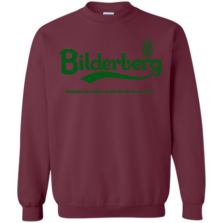 Sweatshirts Maroon / Small Bilderberg Crewneck Sweatshirt