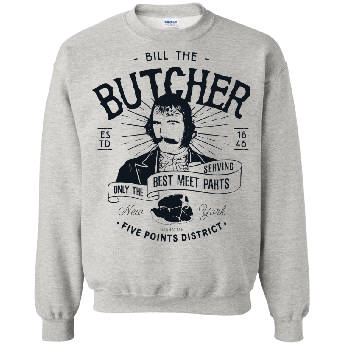 Sweatshirts Ash / Small Bill The Butcher Crewneck Sweatshirt