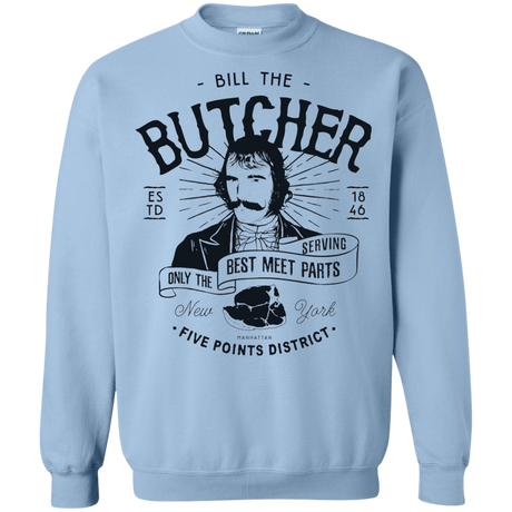 Sweatshirts Light Blue / Small Bill The Butcher Crewneck Sweatshirt