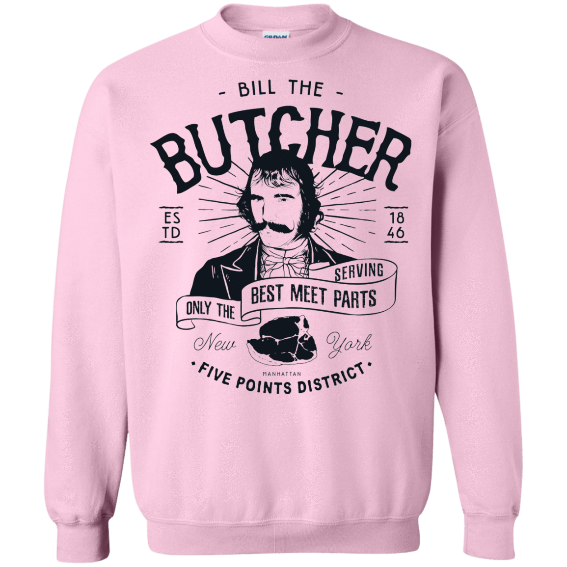 Sweatshirts Light Pink / Small Bill The Butcher Crewneck Sweatshirt