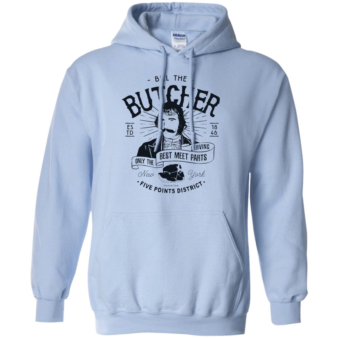 Sweatshirts Light Blue / Small Bill The Butcher Pullover Hoodie