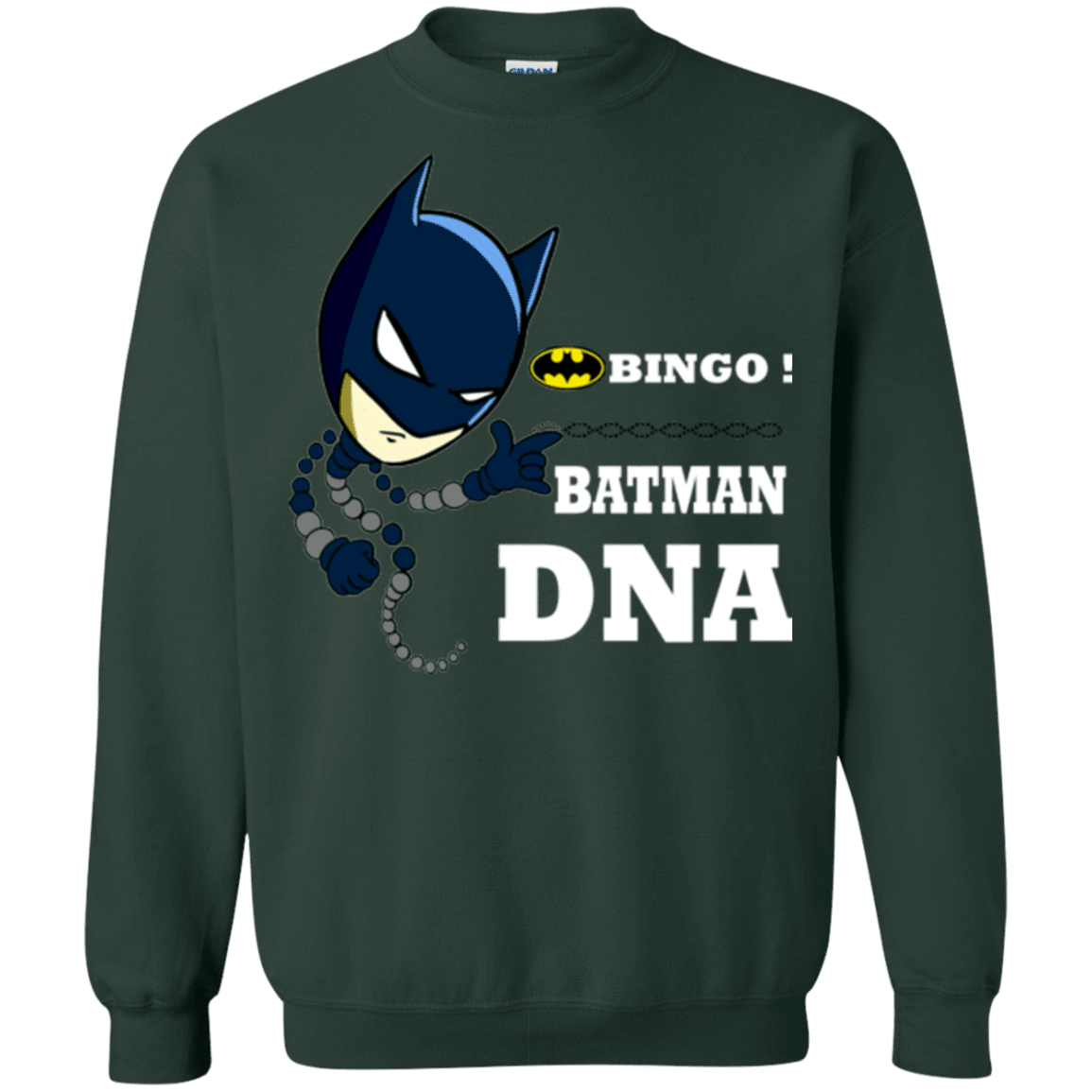 Sweatshirts Forest Green / Small Bingo Batman Crewneck Sweatshirt