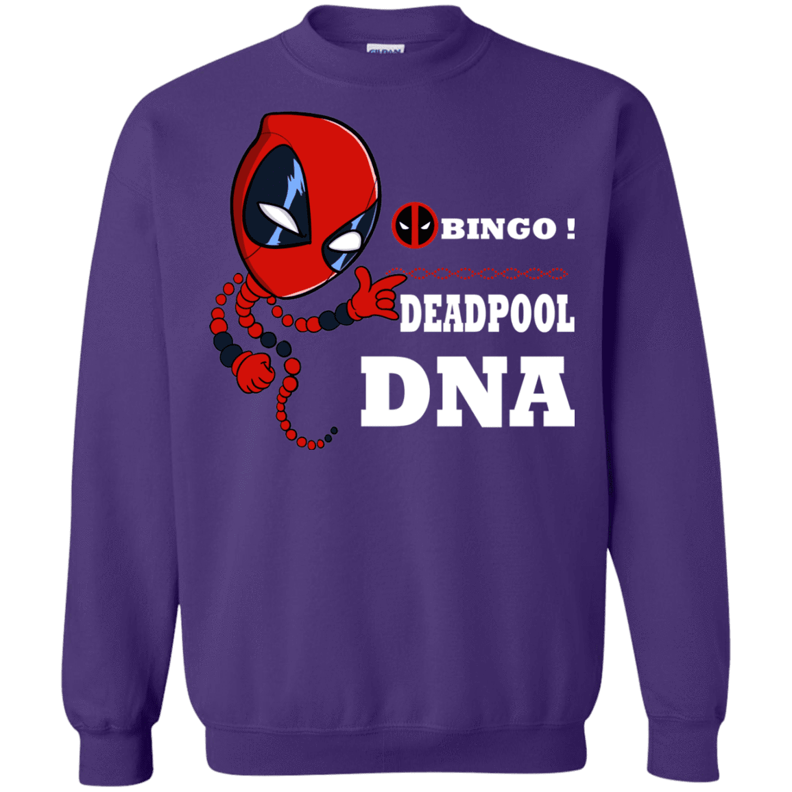 Sweatshirts Purple / S Bingo Deadpool Crewneck Sweatshirt