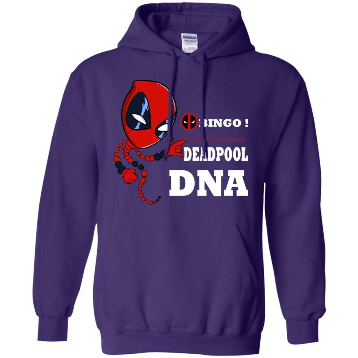 Sweatshirts Purple / S Bingo Deadpool Pullover Hoodie