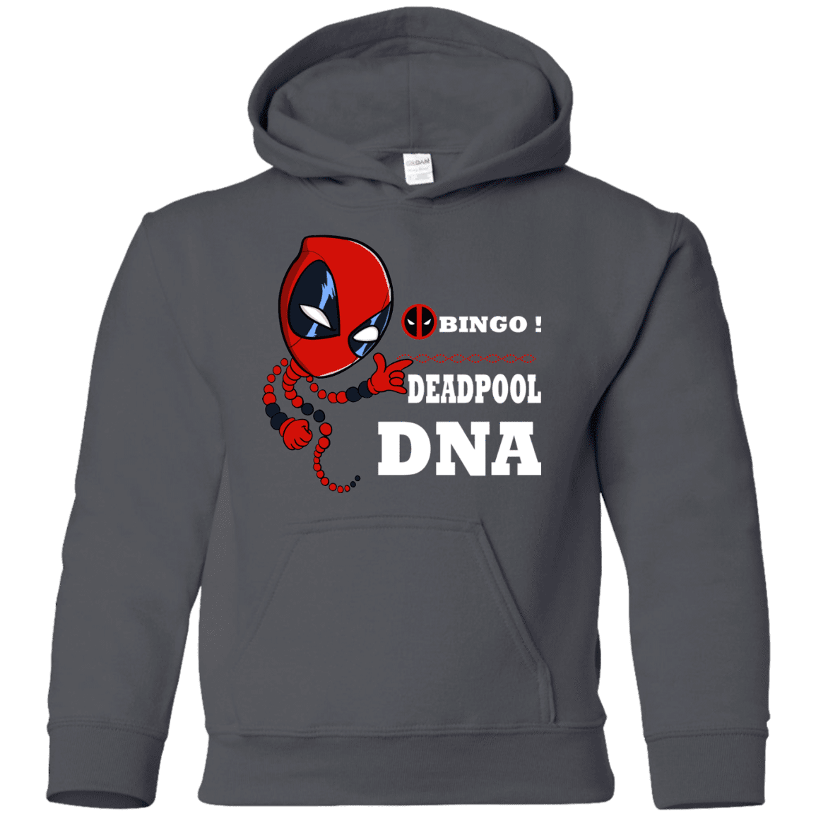 Sweatshirts Charcoal / YS Bingo Deadpool Youth Hoodie