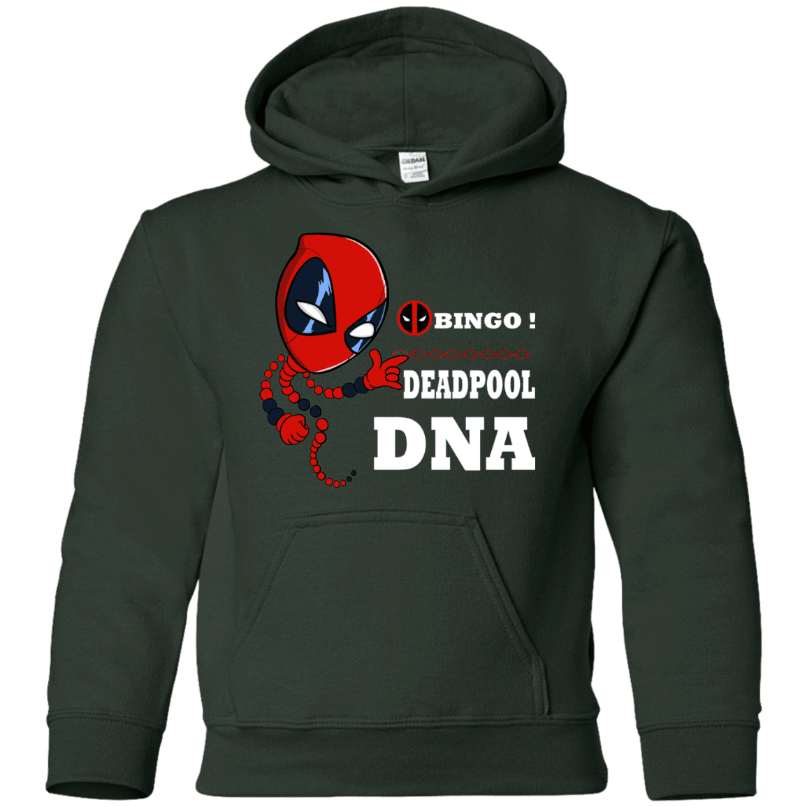 Sweatshirts Forest Green / YS Bingo Deadpool Youth Hoodie