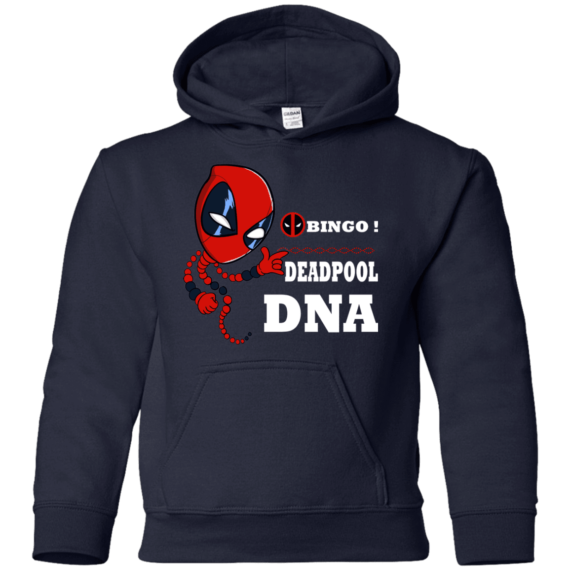 Sweatshirts Navy / YS Bingo Deadpool Youth Hoodie