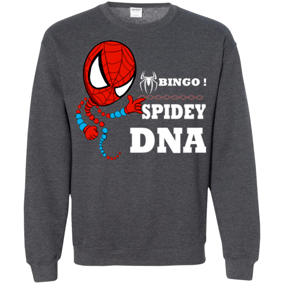 Sweatshirts Dark Heather / Small Bingo Spidey Crewneck Sweatshirt