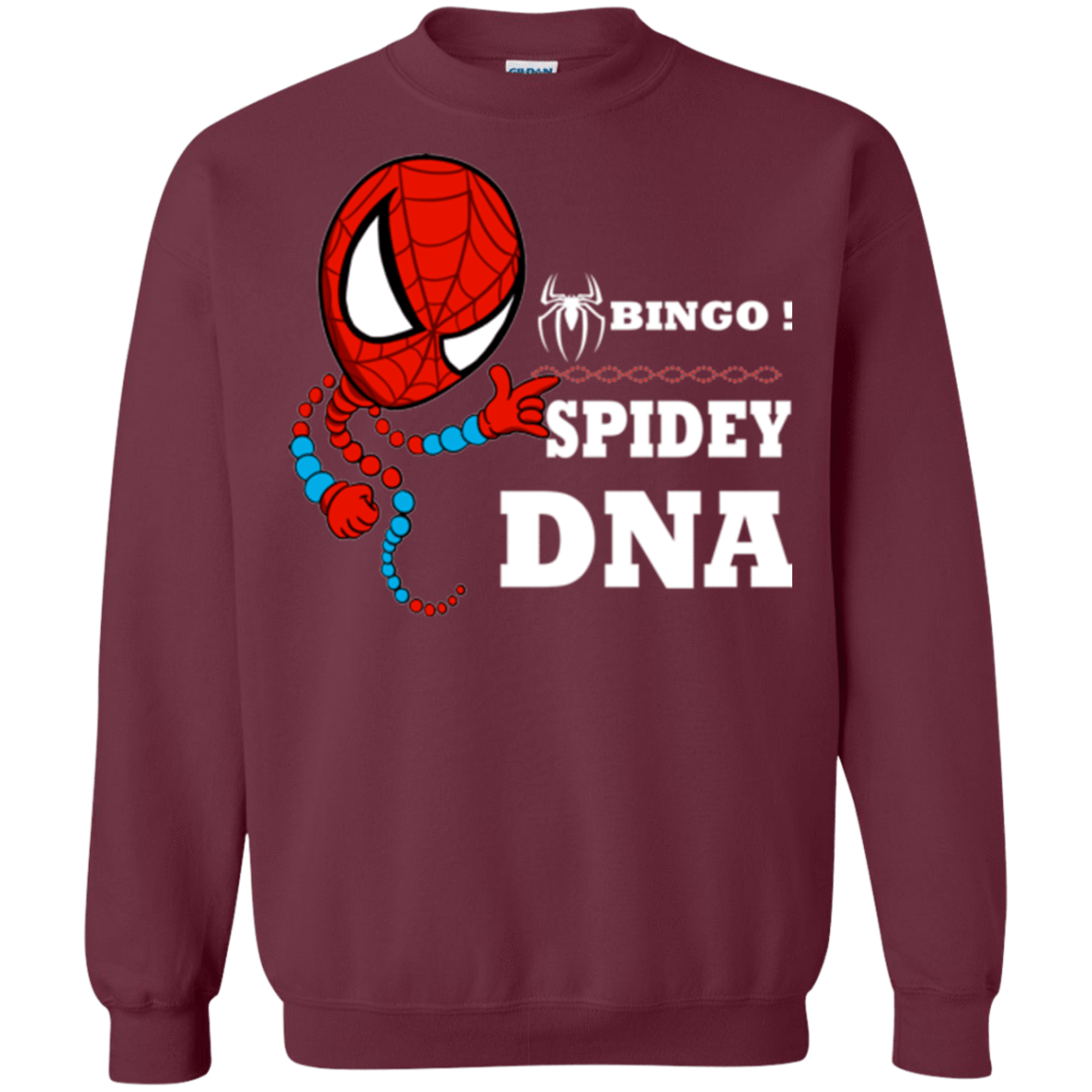 Sweatshirts Maroon / Small Bingo Spidey Crewneck Sweatshirt