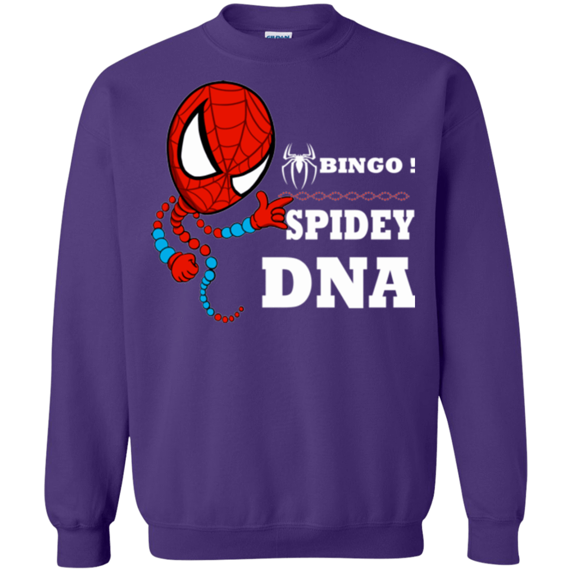 Sweatshirts Purple / Small Bingo Spidey Crewneck Sweatshirt