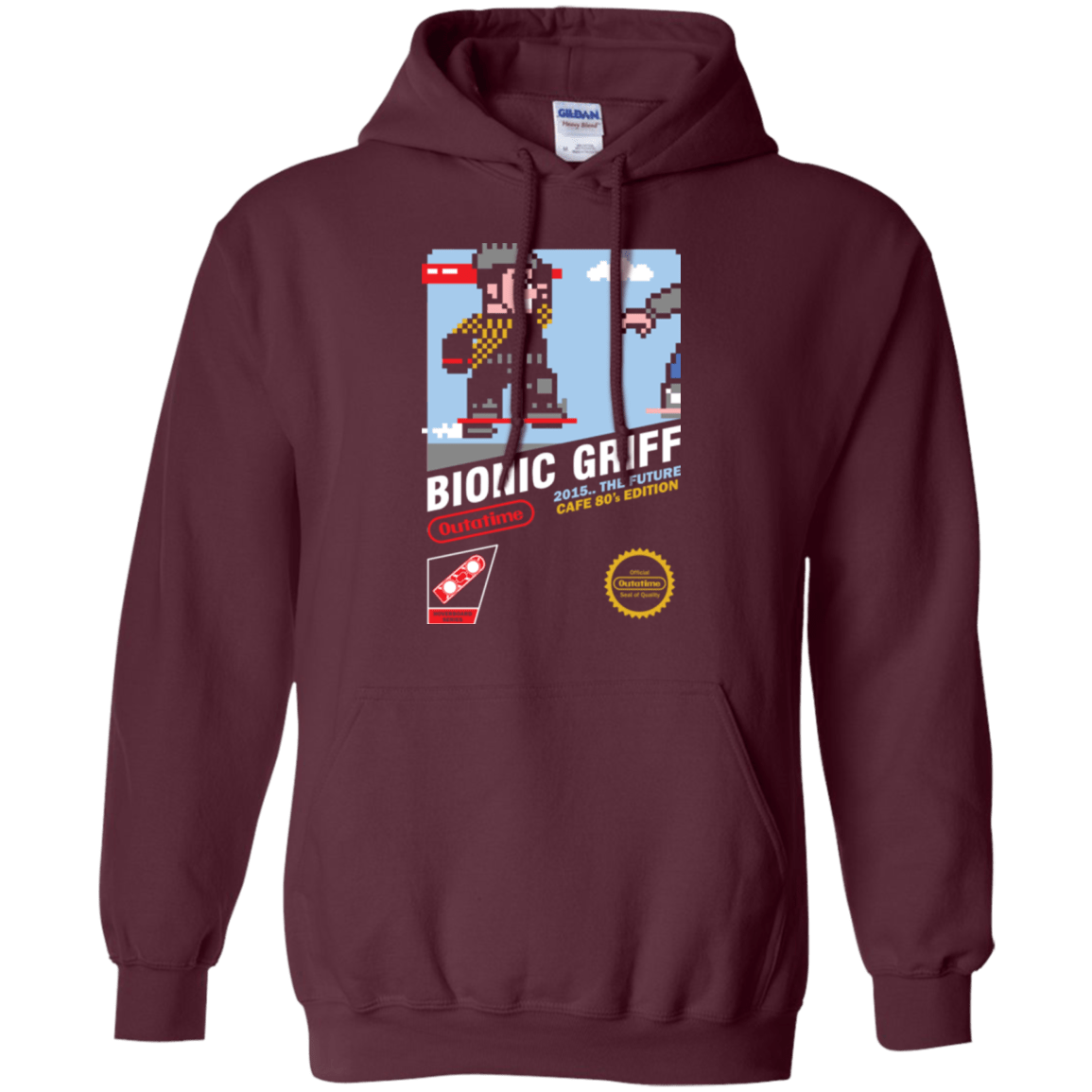 Sweatshirts Maroon / Small Bionic Griff Pullover Hoodie