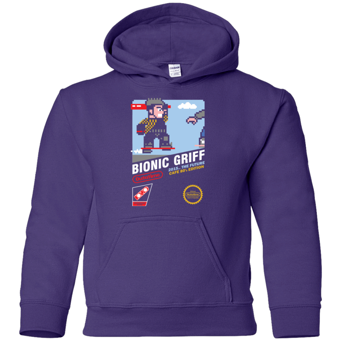 Sweatshirts Purple / YS Bionic Griff Youth Hoodie