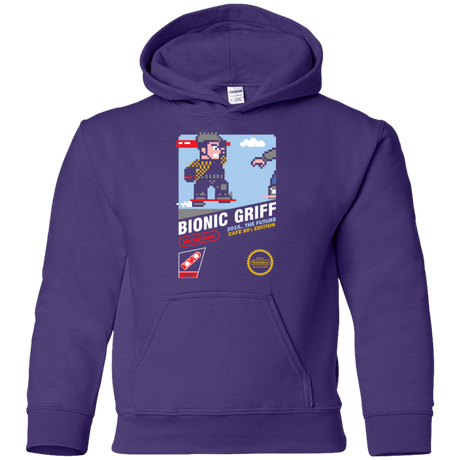 Sweatshirts Purple / YS Bionic Griff Youth Hoodie