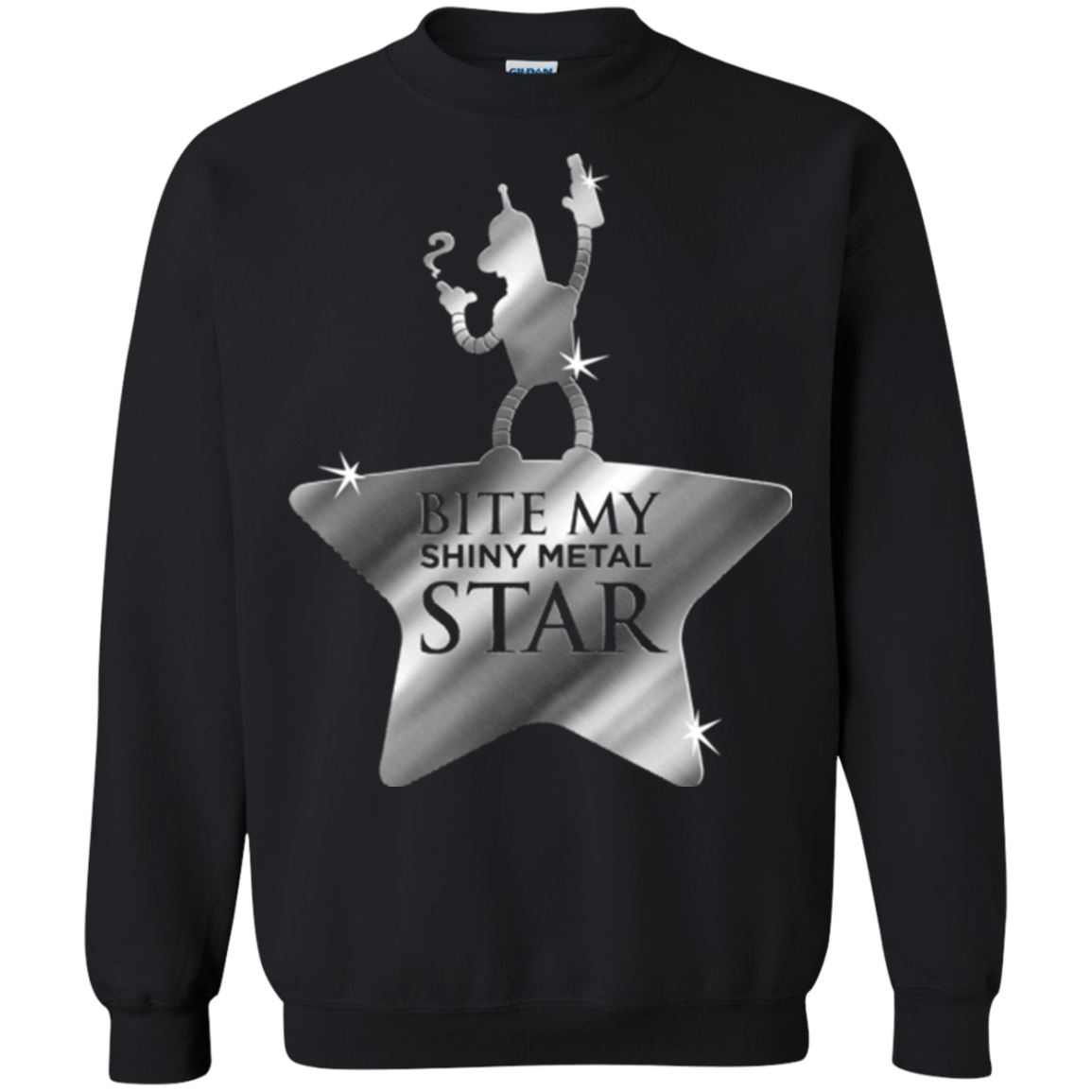 Sweatshirts Black / S Bite my Shiny Metal Star Crewneck Sweatshirt