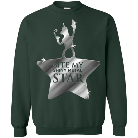 Sweatshirts Forest Green / S Bite my Shiny Metal Star Crewneck Sweatshirt
