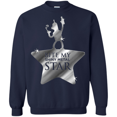 Sweatshirts Navy / S Bite my Shiny Metal Star Crewneck Sweatshirt
