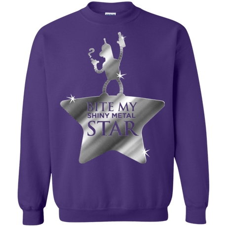 Sweatshirts Purple / S Bite my Shiny Metal Star Crewneck Sweatshirt