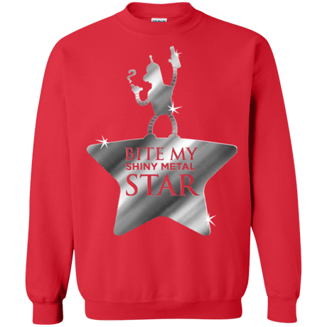 Sweatshirts Red / S Bite my Shiny Metal Star Crewneck Sweatshirt