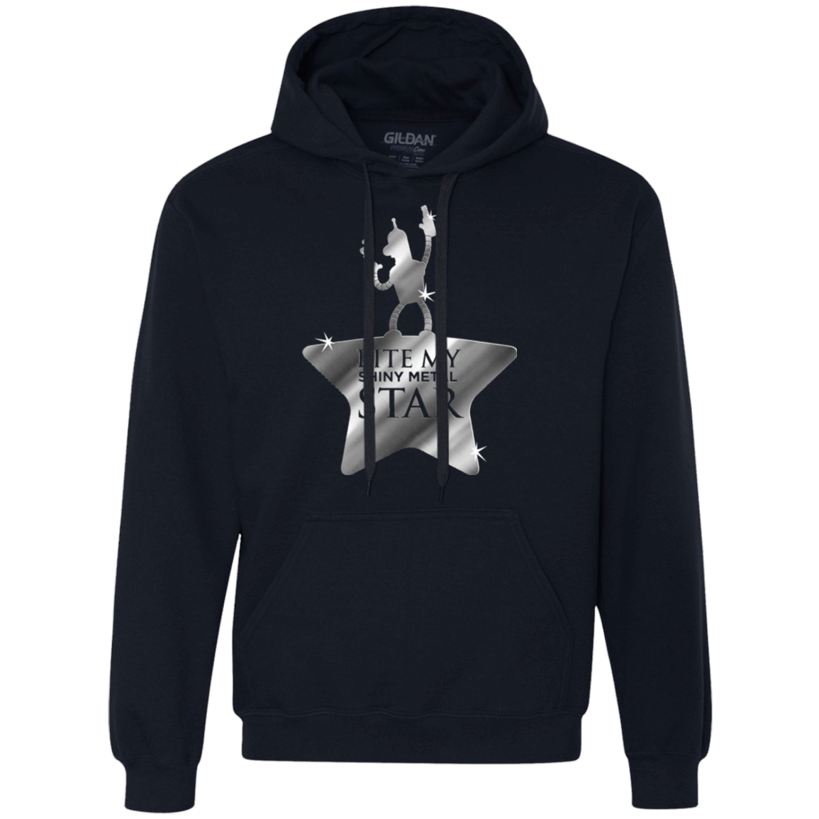 Sweatshirts Navy / S Bite my Shiny Metal Star Premium Fleece Hoodie