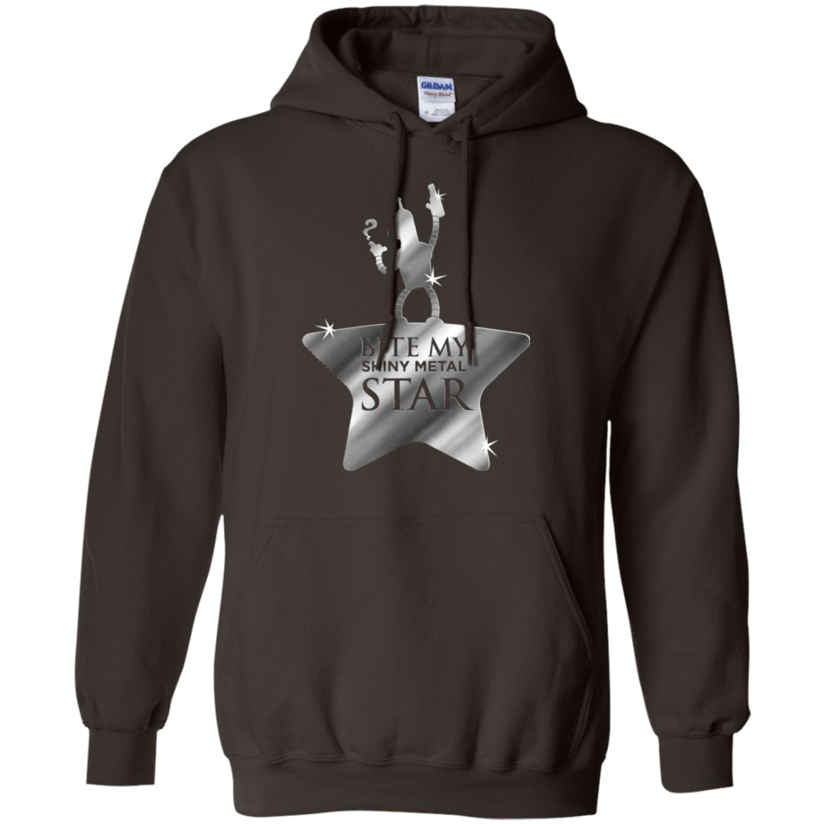 Sweatshirts Dark Chocolate / S Bite my Shiny Metal Star Pullover Hoodie