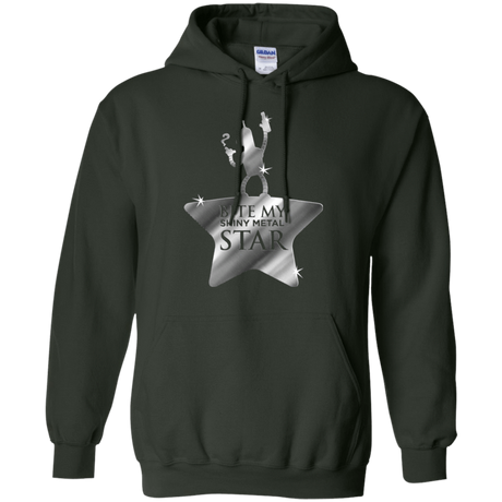Sweatshirts Forest Green / S Bite my Shiny Metal Star Pullover Hoodie