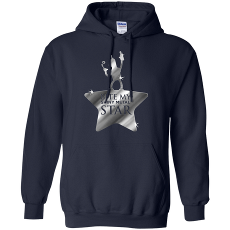 Sweatshirts Navy / S Bite my Shiny Metal Star Pullover Hoodie