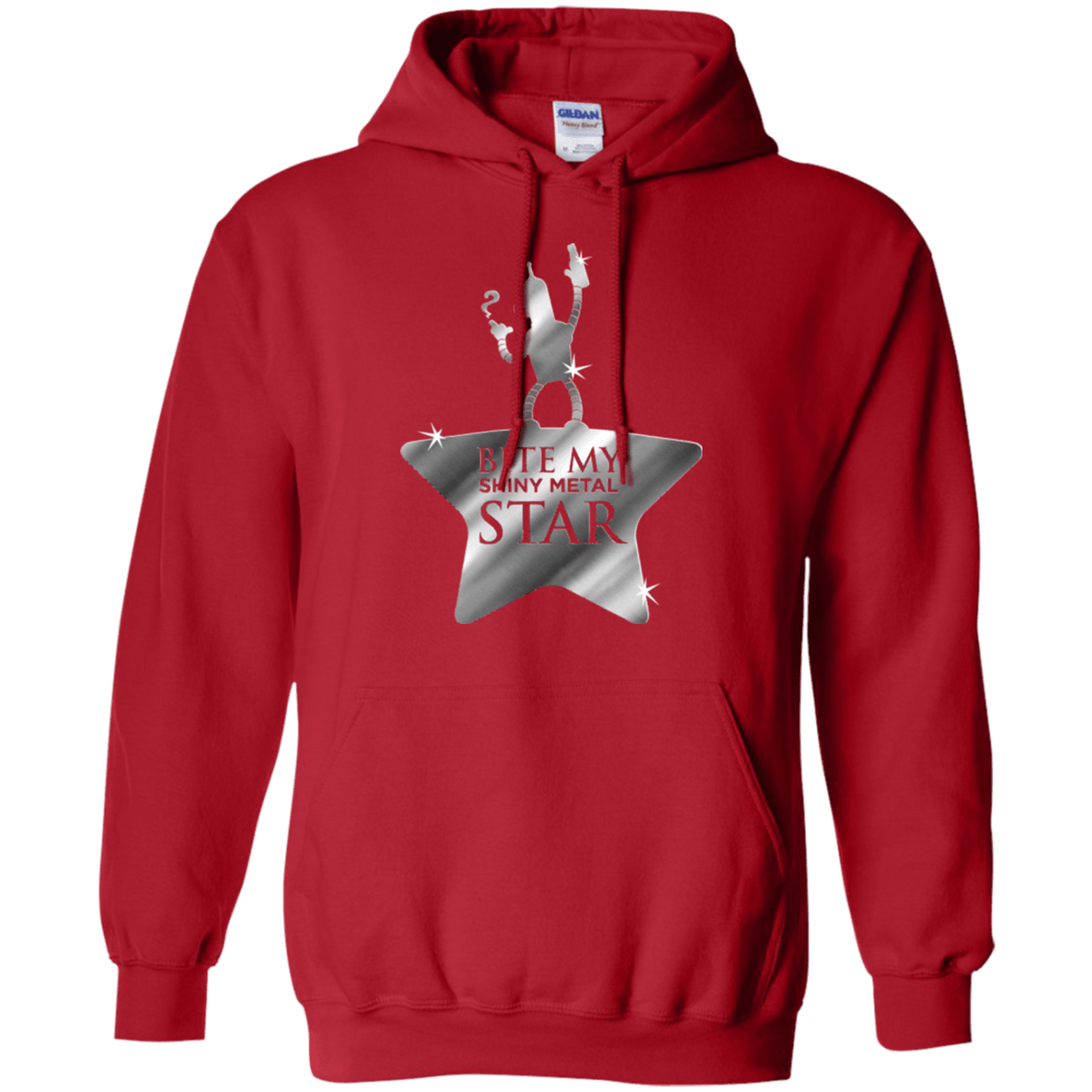 Sweatshirts Red / S Bite my Shiny Metal Star Pullover Hoodie