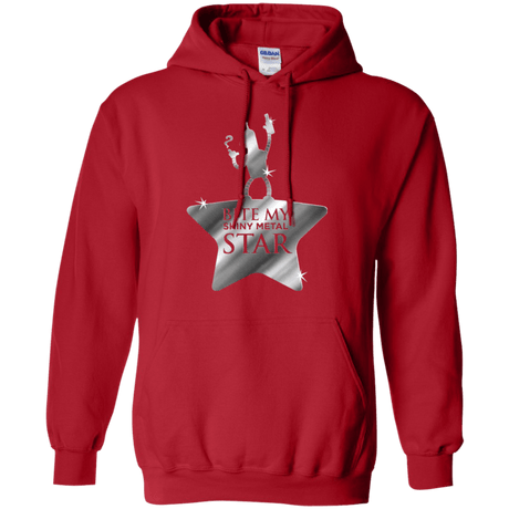Sweatshirts Red / S Bite my Shiny Metal Star Pullover Hoodie