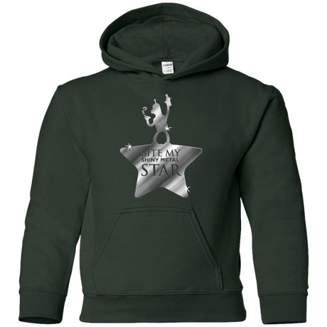 Sweatshirts Forest Green / YS Bite my Shiny Metal Star Youth Hoodie