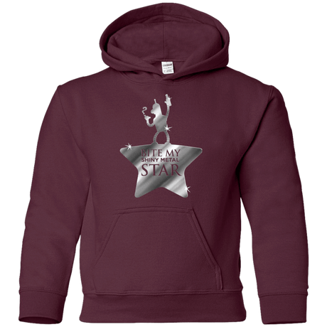 Sweatshirts Maroon / YS Bite my Shiny Metal Star Youth Hoodie