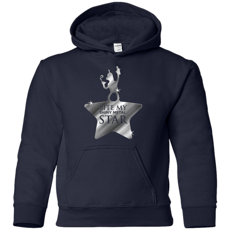 Sweatshirts Navy / YS Bite my Shiny Metal Star Youth Hoodie