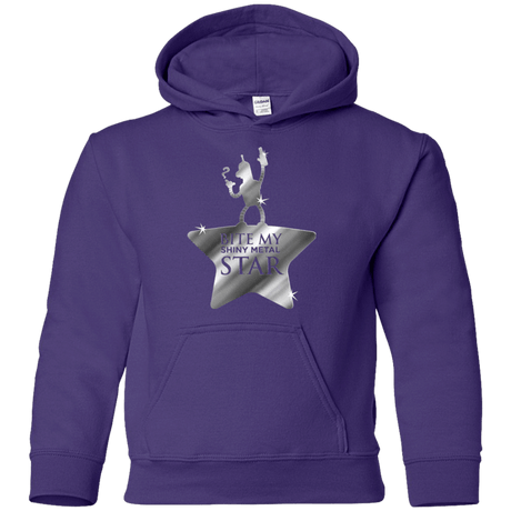 Sweatshirts Purple / YS Bite my Shiny Metal Star Youth Hoodie