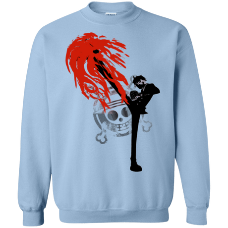 Sweatshirts Light Blue / Small Black leg 2 Crewneck Sweatshirt