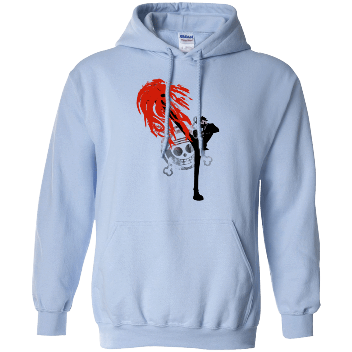 Sweatshirts Light Blue / Small Black leg 2 Pullover Hoodie