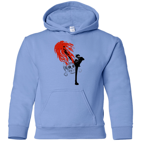 Sweatshirts Carolina Blue / YS Black leg 2 Youth Hoodie