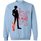 Sweatshirts Light Blue / Small Black leg Crewneck Sweatshirt