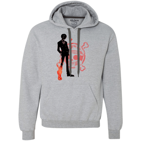 Sweatshirts Sport Grey / Small Black leg Premium Fleece Hoodie