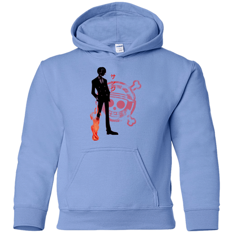 Sweatshirts Carolina Blue / YS Black leg Youth Hoodie