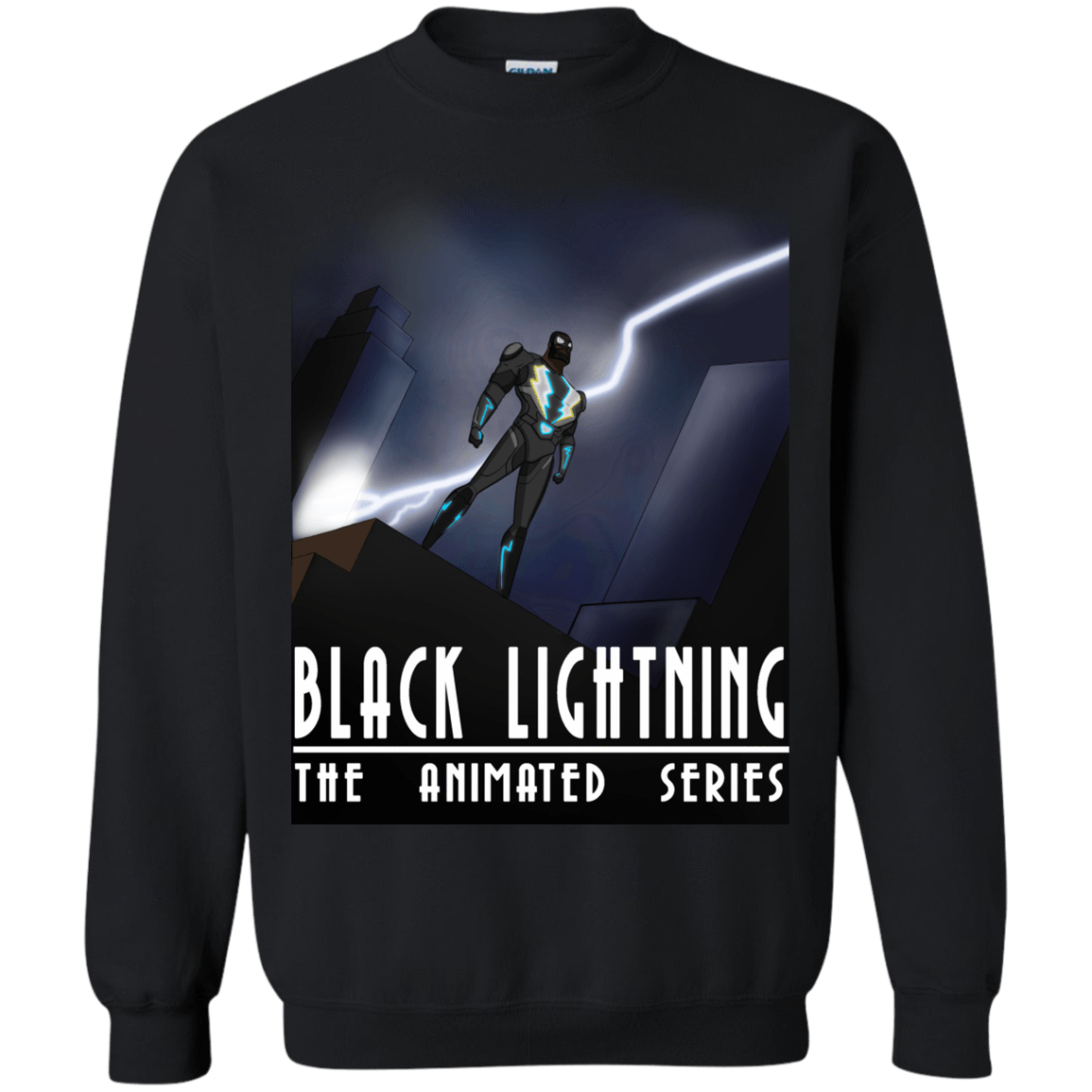 Sweatshirts Black / S Black Lightning Series Crewneck Sweatshirt