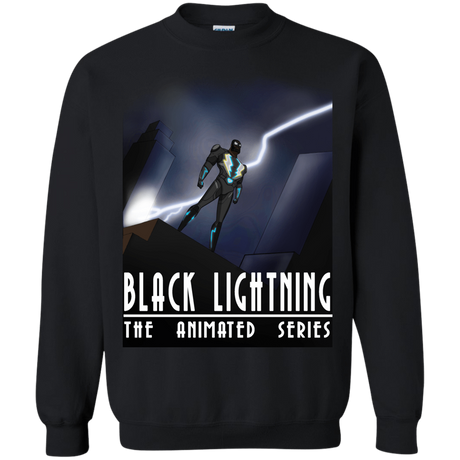 Sweatshirts Black / S Black Lightning Series Crewneck Sweatshirt