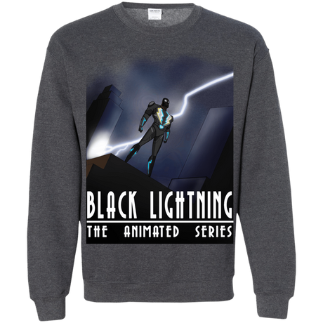 Sweatshirts Dark Heather / S Black Lightning Series Crewneck Sweatshirt