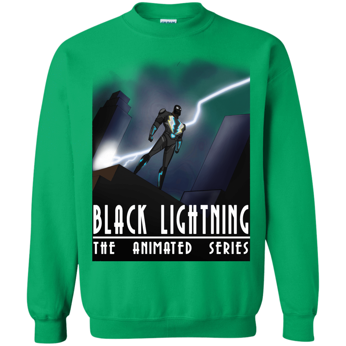 Sweatshirts Irish Green / S Black Lightning Series Crewneck Sweatshirt
