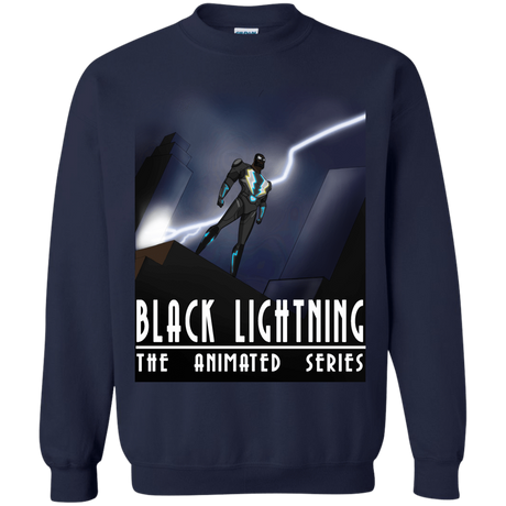 Sweatshirts Navy / S Black Lightning Series Crewneck Sweatshirt