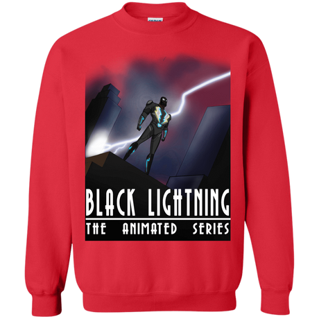 Sweatshirts Red / S Black Lightning Series Crewneck Sweatshirt