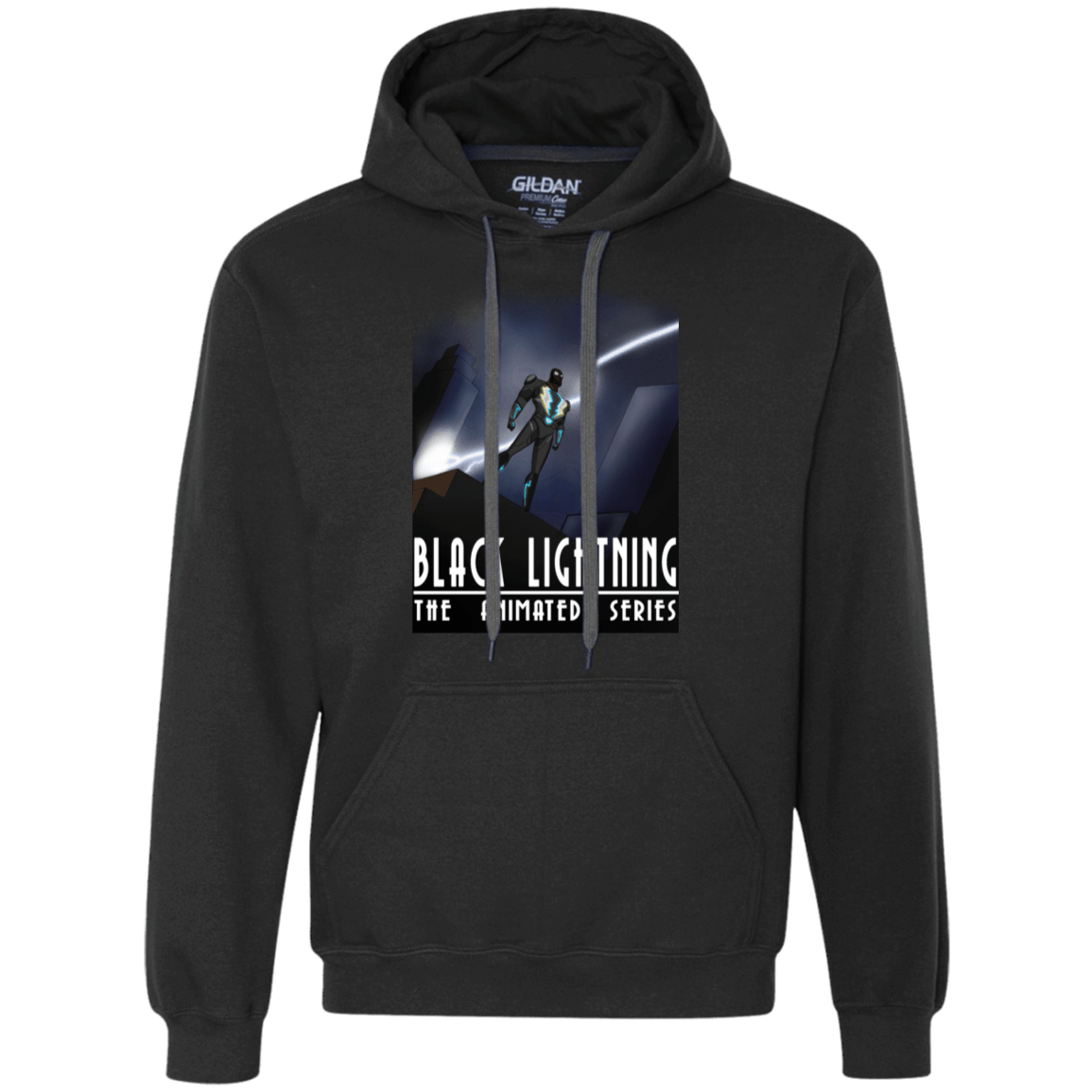 Sweatshirts Black / S Black Lightning Series Premium Fleece Hoodie