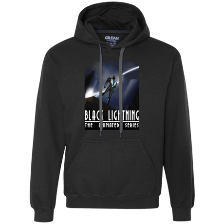 Sweatshirts Black / S Black Lightning Series Premium Fleece Hoodie